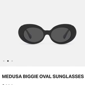 VERSACE MEDUSA BIGGIE OVAL SUNGLASSES
